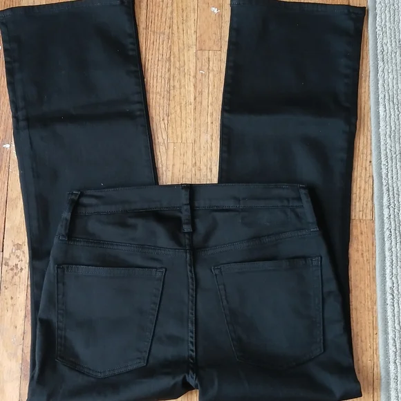 J.Crew Kick Out, Mid-rise, Super-stretch Jeans, Black Size 27 - Picture 6 of 8